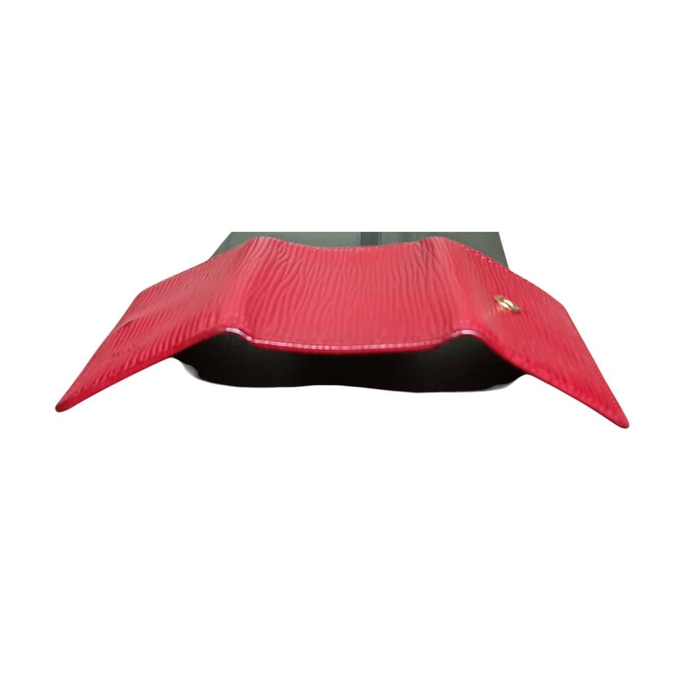 Authentic Louis Vuitton Key Holder Red Epi Leather 4 Hook Case - Picture 12 of 14